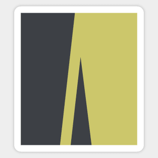 Trendy grey and yellow Sticker